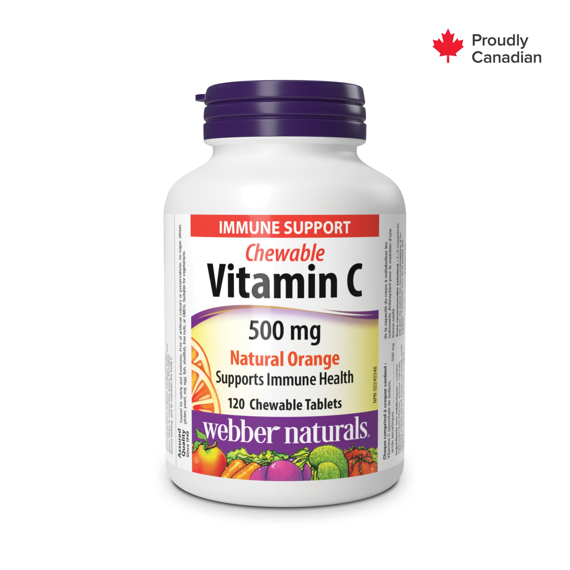 Vitamine C à croquer orange naturelle for Webber Naturals|v|hi-res|WN3588
