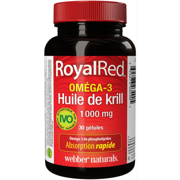 RoyalRed Oméga-3 huile de krill Ultra-fort 1 000 mg for Webber Naturals|v|hi-res|WN3490