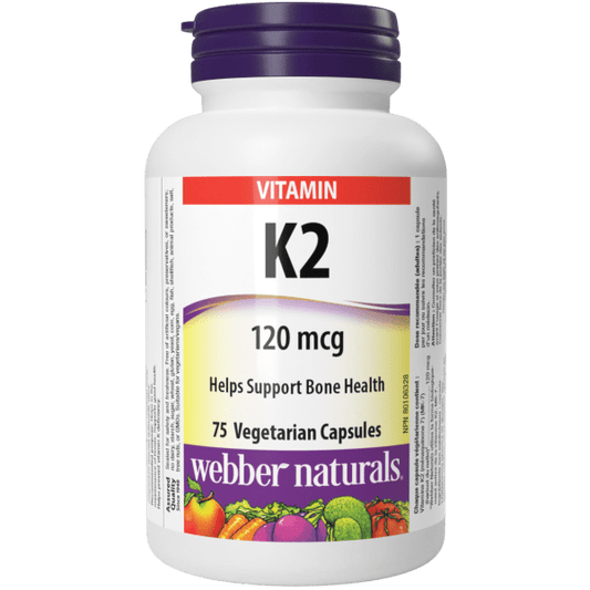 Vitamin K2 120 mcg for Webber Naturals|v|hi-res|WN3930