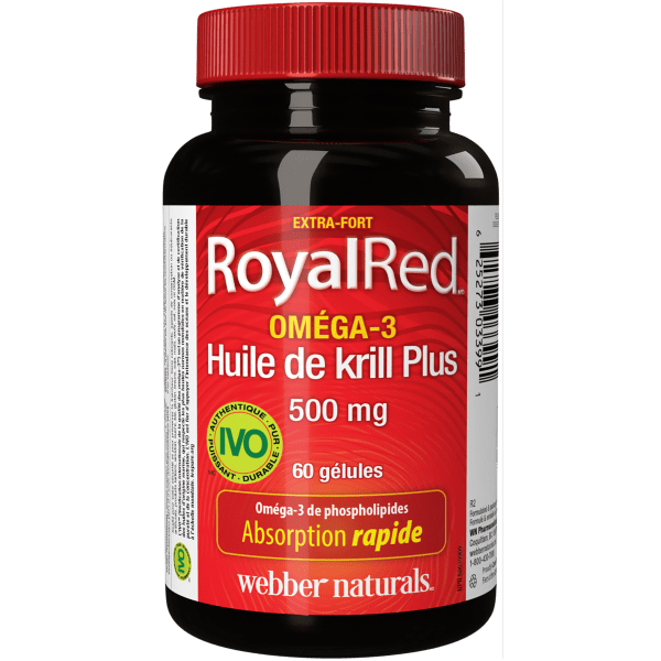 RoyalRed Oméga-3 Huile de krill Plus Ultra-fort 500 mg for Webber Naturals|v|hi-res|WN3399