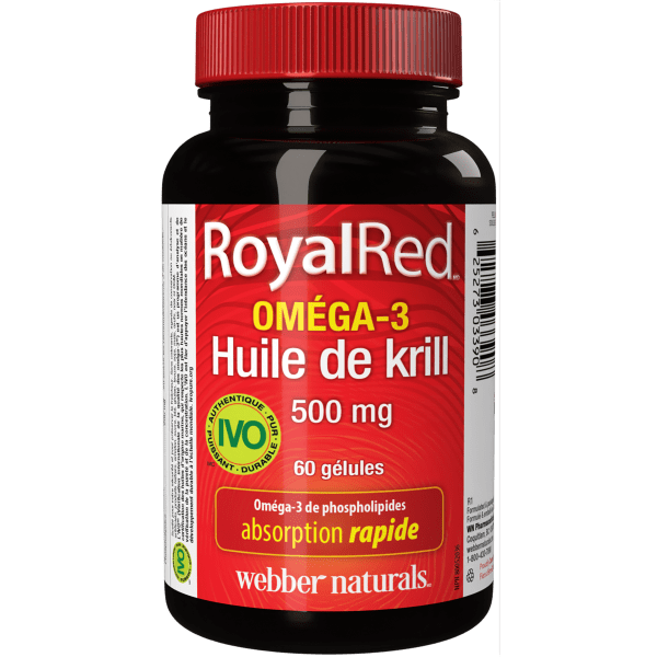 RoyalRed Oméga-3 Huile de krill 500 mg for Webber Naturals|v|hi-res|WN3390