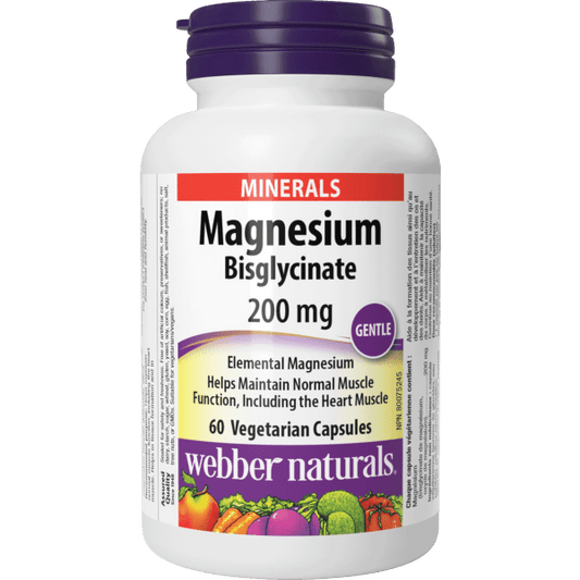 Magnesium Bisglycinate 200 mg for Webber Naturals|v|hi-res|WN3255