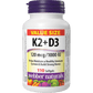 Vitamin K2+D3 120 mcg/1000 IU for Webber Naturals|v|hi-res|WN3929