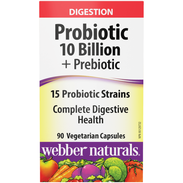 Probiotic 10 Billion + Prebiotic for Webber Naturals|v|hi-res|WN3941