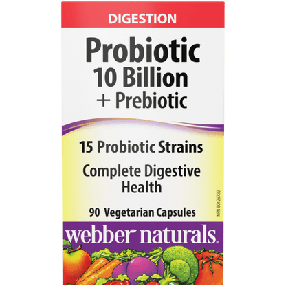 Probiotic 10 Billion + Prebiotic for Webber Naturals|v|hi-res|WN3941