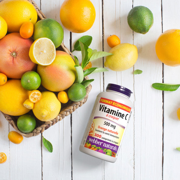 specifications-Vitamine C à croquer orange naturelle for Webber Naturals