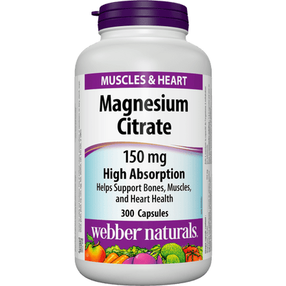 Magnesium Citrate  150 mg  300 Capsules, image-hi-res