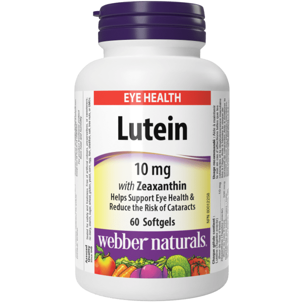 Lutein with Zeaxanthin 10 mg for Webber Naturals|v|hi-res|WN3366