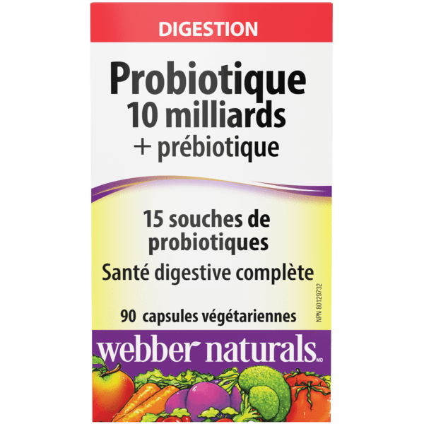 Probiotique 10 milliards + prébiotique for Webber Naturals|v|hi-res|WN3941