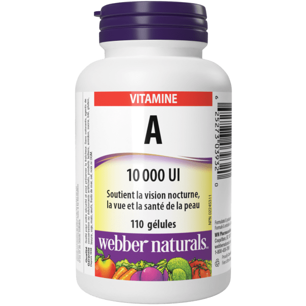 Vitamine A 10 000 UI for Webber Naturals|v|hi-res|WN3932