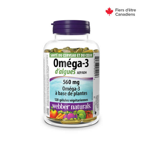 Oméga-3 d’algues AEP/ADH  for Webber Naturals|v|hi-res|WN5291