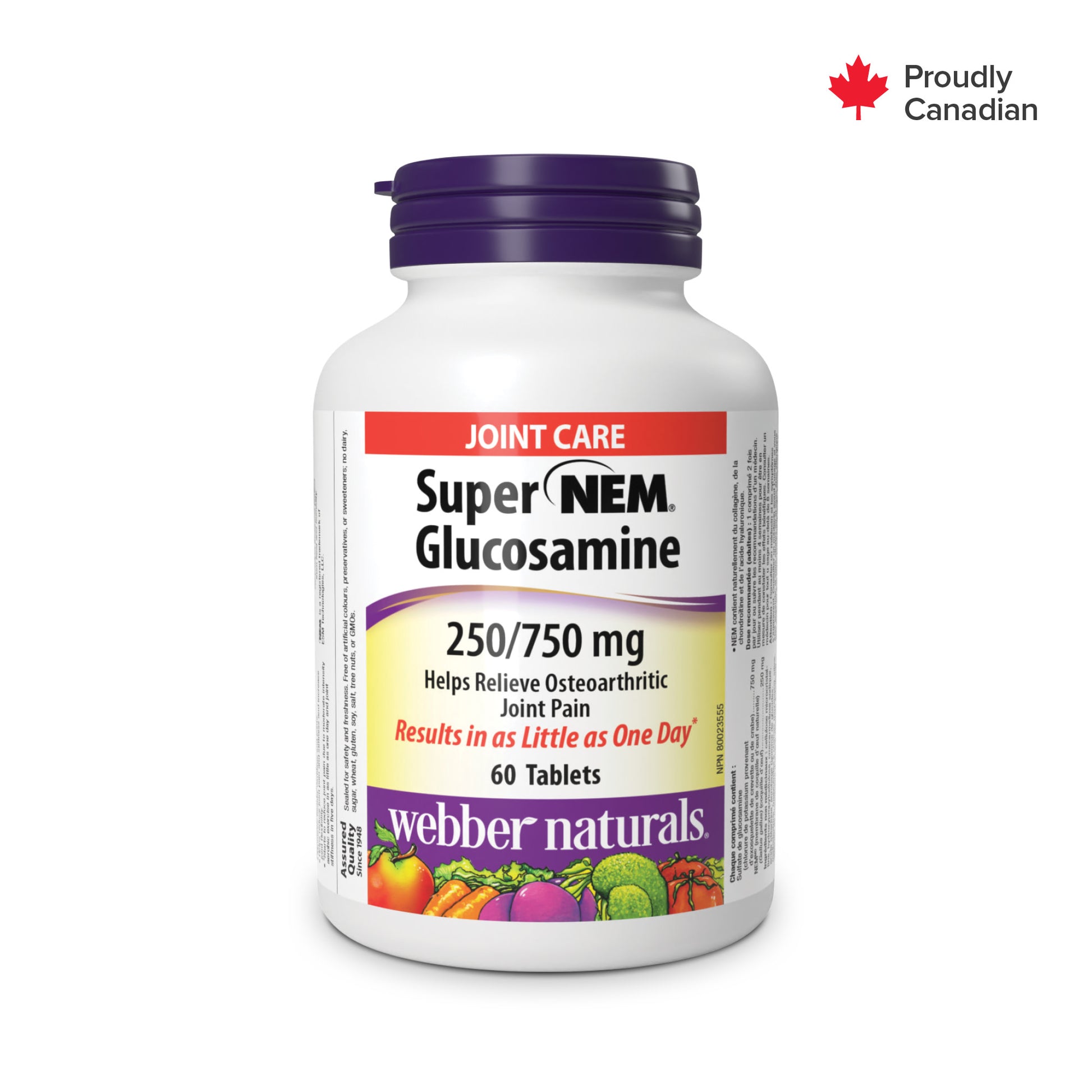 Super NEM® Glucosamine 250/750 mg for Webber Naturals|v|hi-res|WN3458