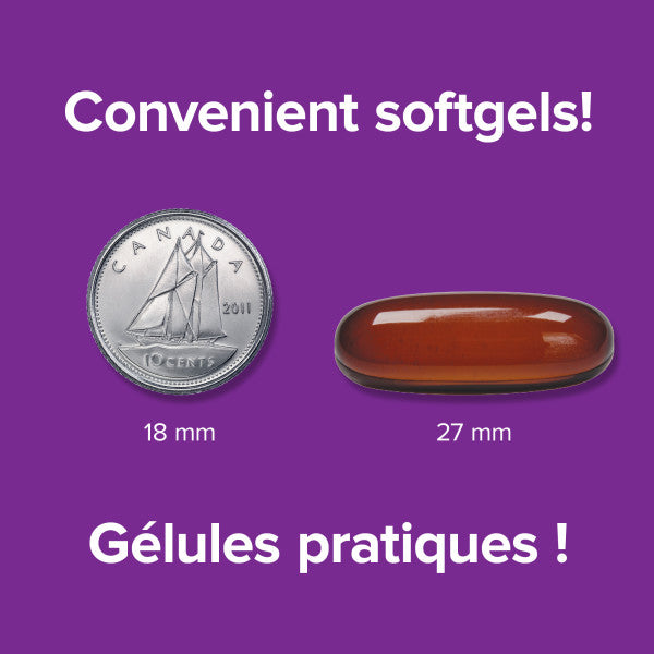 specifications-Oméga 3-6-9 Poisson, Lin et Bourrache 1 200 mg for Webber Naturals