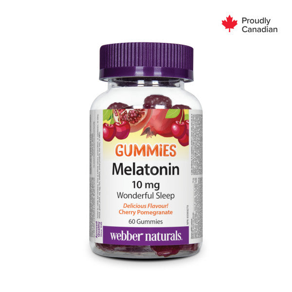 Melatonin 10 mg Cherry Pomegranate for Webber Naturals|v|hi-res|WN3687