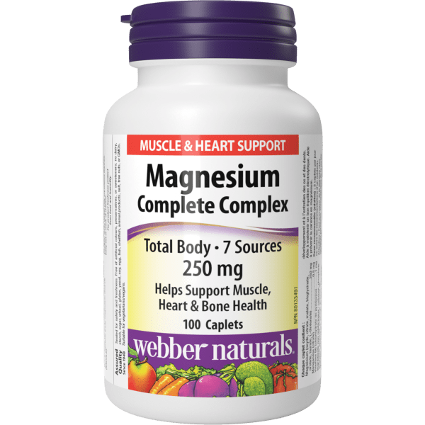 Magnesium Complete Complex  250 mg  100 Caplets, image-hi-res