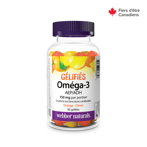 Gélifiés Oméga-3 AEP/ADH 150 mg – orange · citron for Webber Naturals|v|hi-res|WN3684