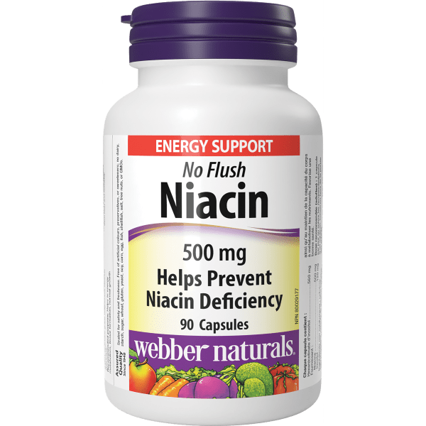No Flush Niacin 500 mg for Webber Naturals|v|hi-res|WN3431