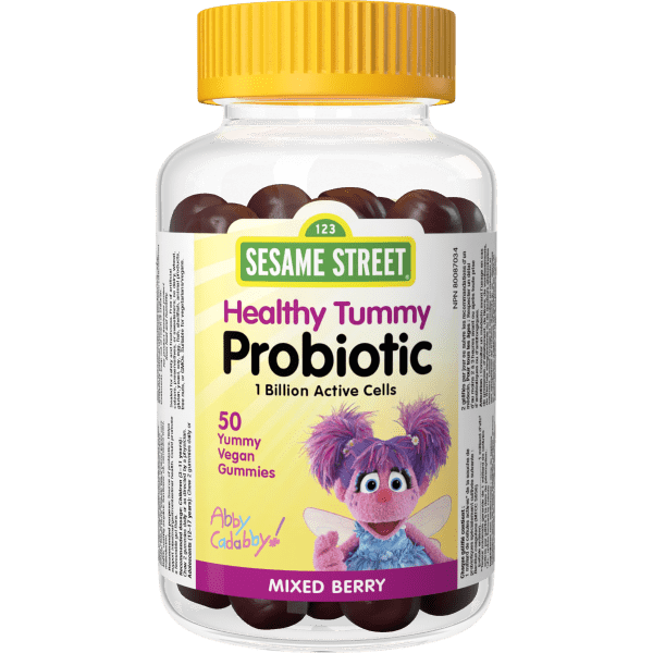 Healthy Tummy Probiotic  1 Billion Active Cells  50 Vegan Gummies Mixed Berry, image-hi-res