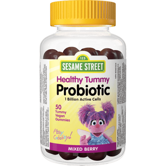 Healthy Tummy Probiotic  1 Billion Active Cells  50 Vegan Gummies Mixed Berry, image-hi-res