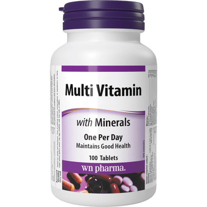Multi Vitamin with Minerals One Per Day   100 Tablets, image-hi-res