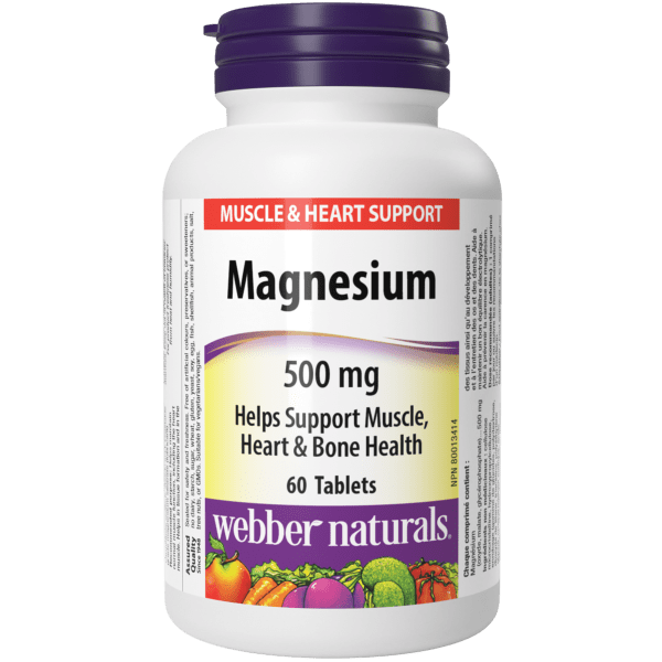 Magnesium  500 mg  60 Tablets, image-hi-res