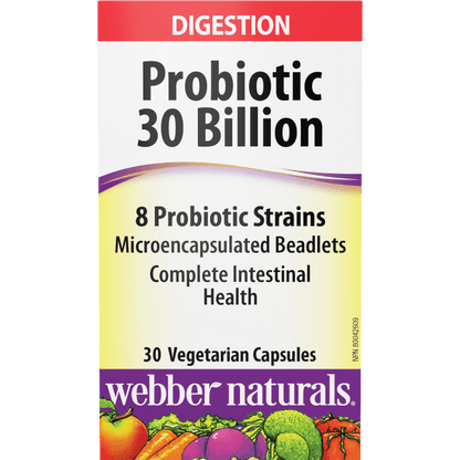 Probiotic 8 Probiotic Strains  30 Billion  30 Vegetarian Capsules, image-hi-res