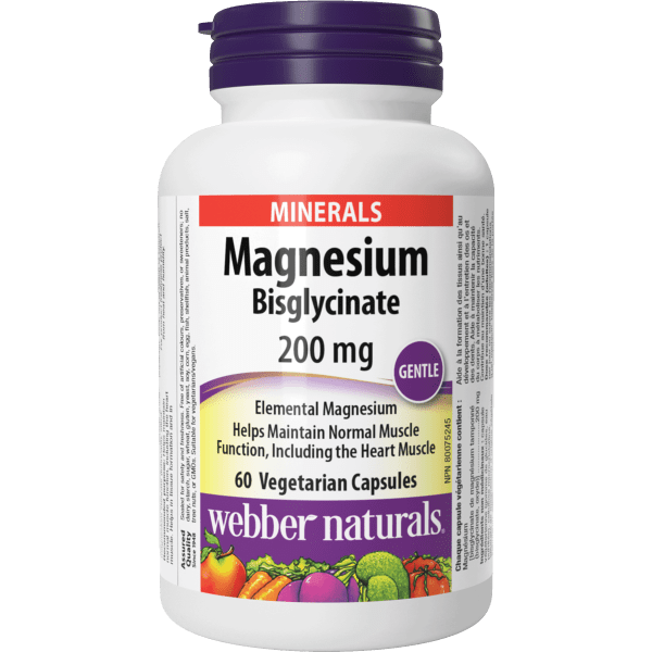 Magnesium Bisglycinate  200 mg  60 Vegetarian Capsules, image-hi-res