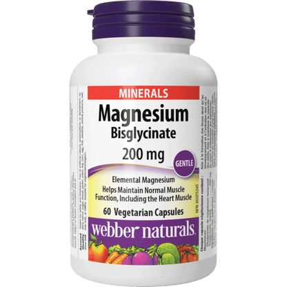 Magnesium Bisglycinate  200 mg  60 Vegetarian Capsules, image-hi-res