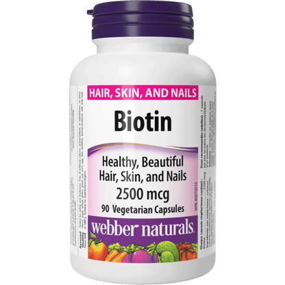 Biotin  2500 mcg  90 Vegetarian Capsules, image-hi-res
