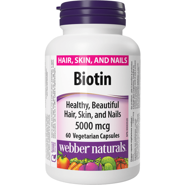 Biotin  5000 mcg  60 Vegetarian Capsules, image-hi-res