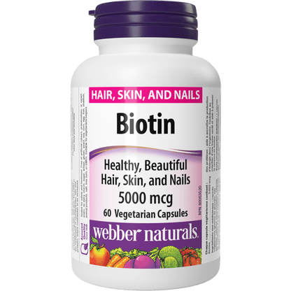 Biotin  5000 mcg  60 Vegetarian Capsules, image-hi-res