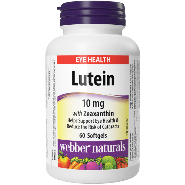 Lutein with Zeaxanthin  10 mg  60 Softgels, image-hi-res