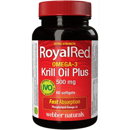 RoyalRed® Omega-3 Krill Oil Plus Extra Strength  500 mg  60 Softgels, image-hi-res