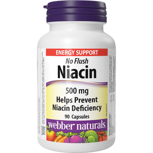 No Flush Niacin  500 mg  90 Capsules, image-hi-res