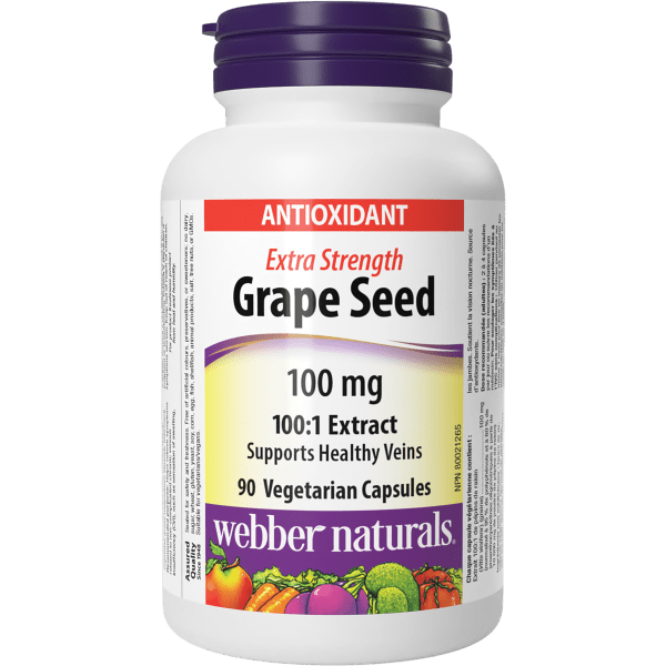 Grape Seed Extra Strength  100 mg  90 Vegetarian Capsules, image-hi-res