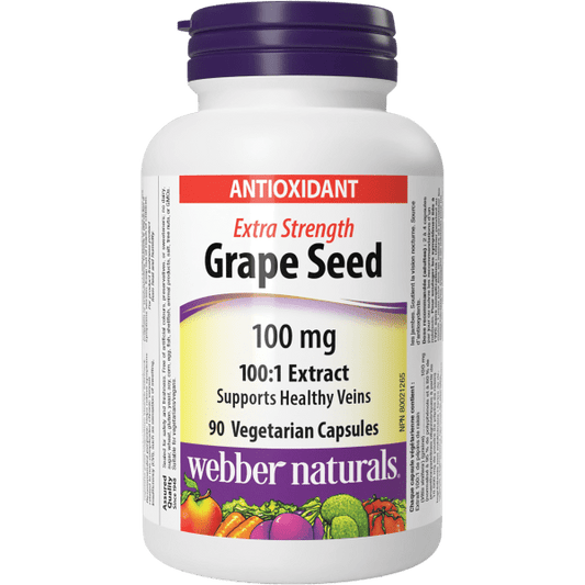 Grape Seed Extra Strength  100 mg  90 Vegetarian Capsules, image-hi-res