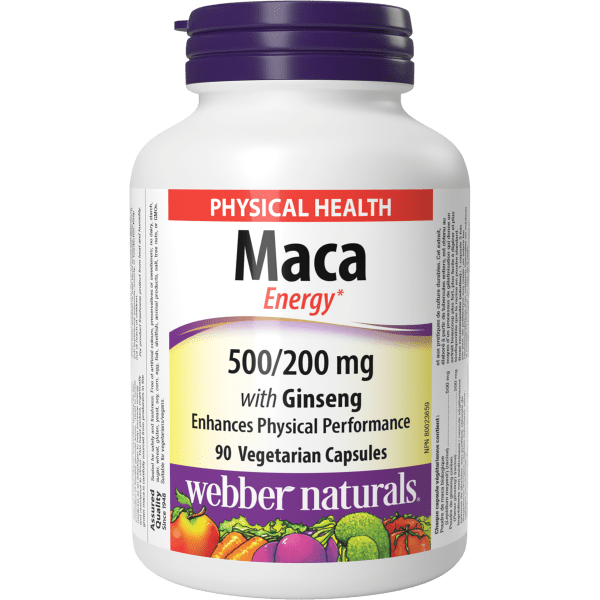 Maca Energy with Ginseng  500/200 mg  90 Vegetarian Capsules, image-hi-res