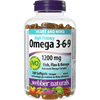 Omega 3-6-9 High Potency Fish, Flax & Borage  1200 mg  180 Clear Enteric Softgels, image-hi-res