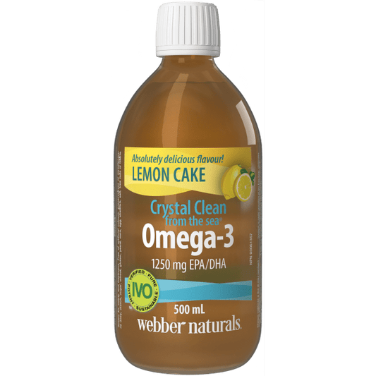 Crystal Clean from the sea® Omega-3  1250 mg EPA/DHA  500 mL Liquid Lemon Cake, image-hi-res