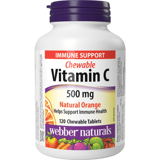 Chewable Vitamin C  500 mg  120 Chewable Tablets Natural Orange, image-hi-res