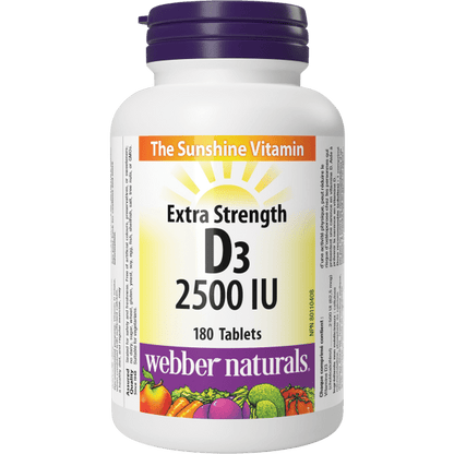 Extra Strength D3  2500 IU  180 Tablets, image-hi-res