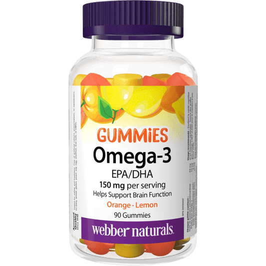 Omega-3 Gummies EPA/DHA  150 mg  90 Gummies Orange · Lemon, image-hi-res