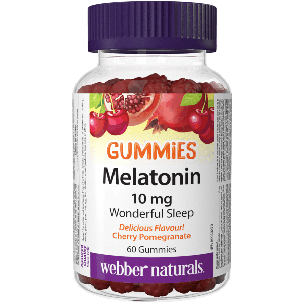 Melatonin Gummies  10 mg  60 Gummies Cherry Pomegranate, image-hi-res