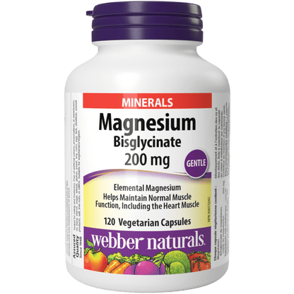 Magnesium Bisglycinate  200 mg  120 Vegetarian Capsules, image-hi-res