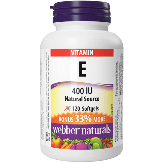Vitamin E Natural Source  400 IU  120 Softgels, image-hi-res