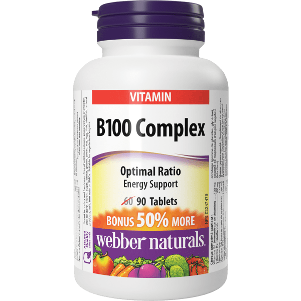 B100 Complex   90 Tablets, image-hi-res