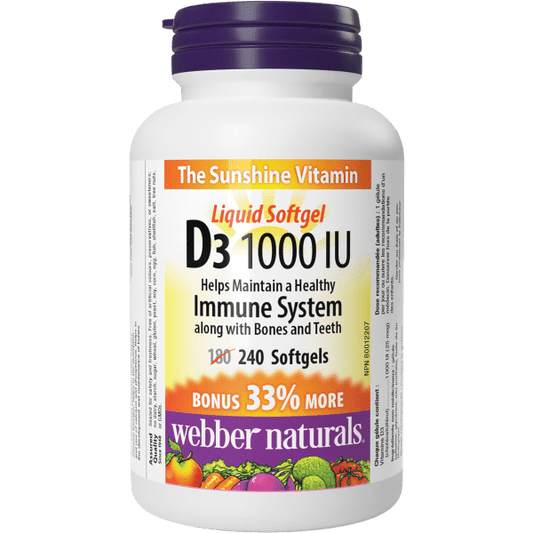 D3  1000 IU  240 Softgels, image-hi-res