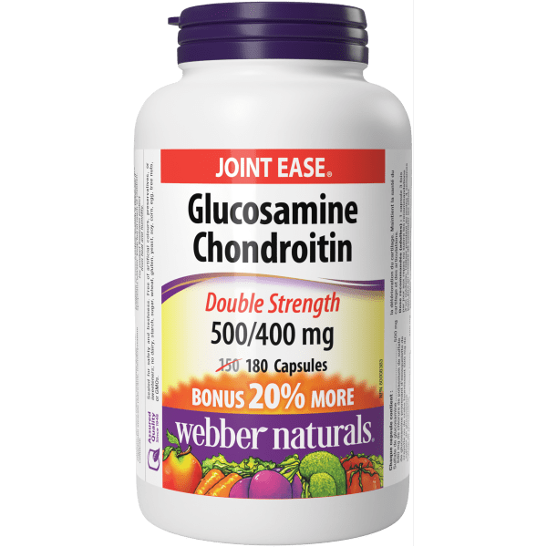 Glucosamine Chondroitin Double Strength  500/400 mg  180 Capsules, image-hi-res