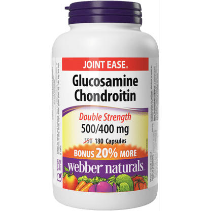 Glucosamine Chondroitin Double Strength  500/400 mg  180 Capsules, image-hi-res