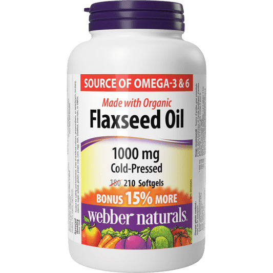 Flaxseed Oil Cold-Pressed  1000 mg  210 Softgels, image-hi-res